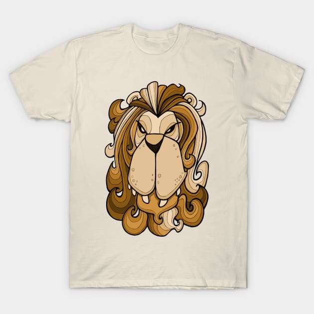 Lion T-Shirt by BigNoseArt